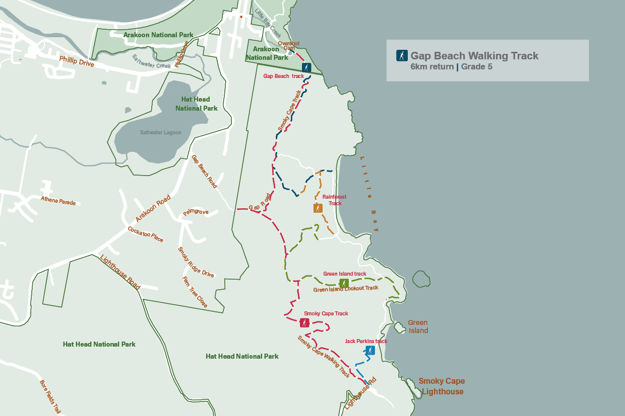CapBeachWalk Heritage Cafe. Gap Beach Walking Track
